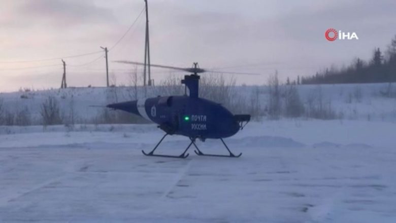  Rusya’da ilk kez mektup ve kargo paket teslimatında drone kullanıldı