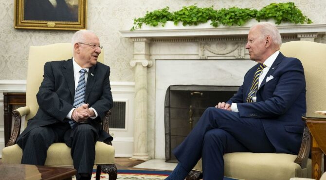  ABD Lideri Biden İsrail Cumhurbaşkanı Rivlin’i ağırladı