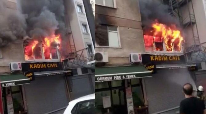   Kadıköy’de yangın:1 kişi hayatını kaybetti