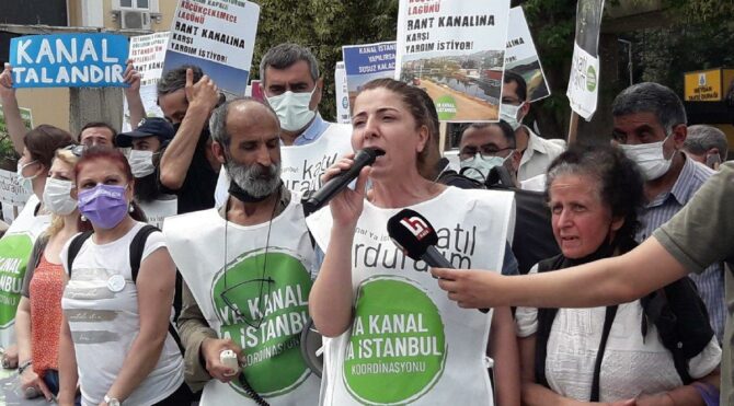  Kanal İstanbul protesto edildi