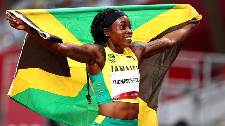  Kadınlar 200 metre finalini Jamaikalı Thompson-Herah kazandı
