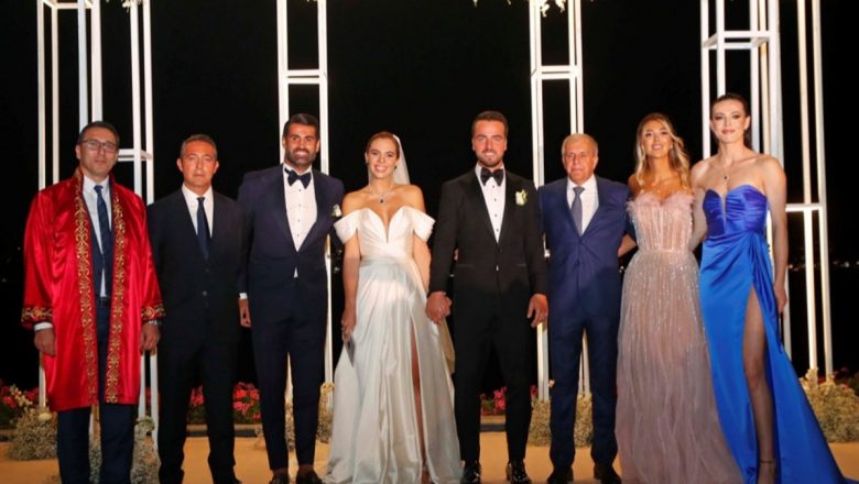  Fenerbahçeli Melih Mahmutoğlu, Damla Çakıroğlu ile evlendi