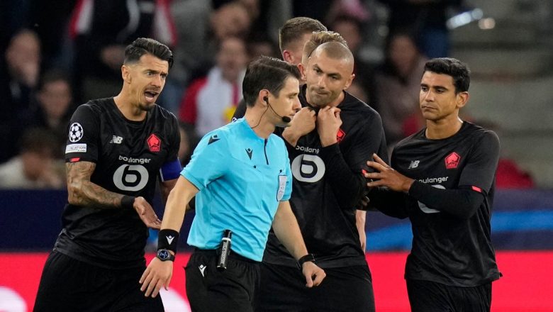  Halil Umut Meler verdiği 2 penaltı kararıyla Lille’i yıktı
