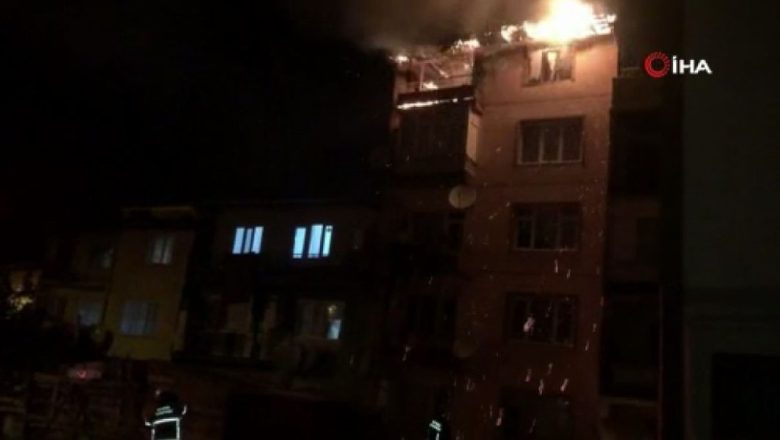  Bursa’da çatıda başlayan yangın korku dolu anlar yaşattı