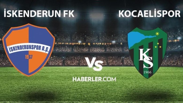 CANLI İZLE| İskenderun FK- Kocaelispor maçı ne zaman, hangi kanalda? İskenderun- Kocaelispor maçı canlı izleme linki! TRT spor, S Sport canlı izle!