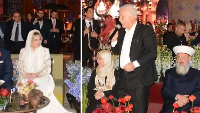  Nihat Hatipoğlu, dekoltelerin yarıştığı gecede ünlü şarkıcının kızının imam nikahını kıydı