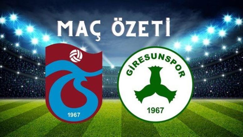  Trabzonspor-Giresunspor maç özeti! (VİDEO) Trabzonspor maçı özeti izle! Trabzonspor Giresunspor maçı kaç kaç bitti?